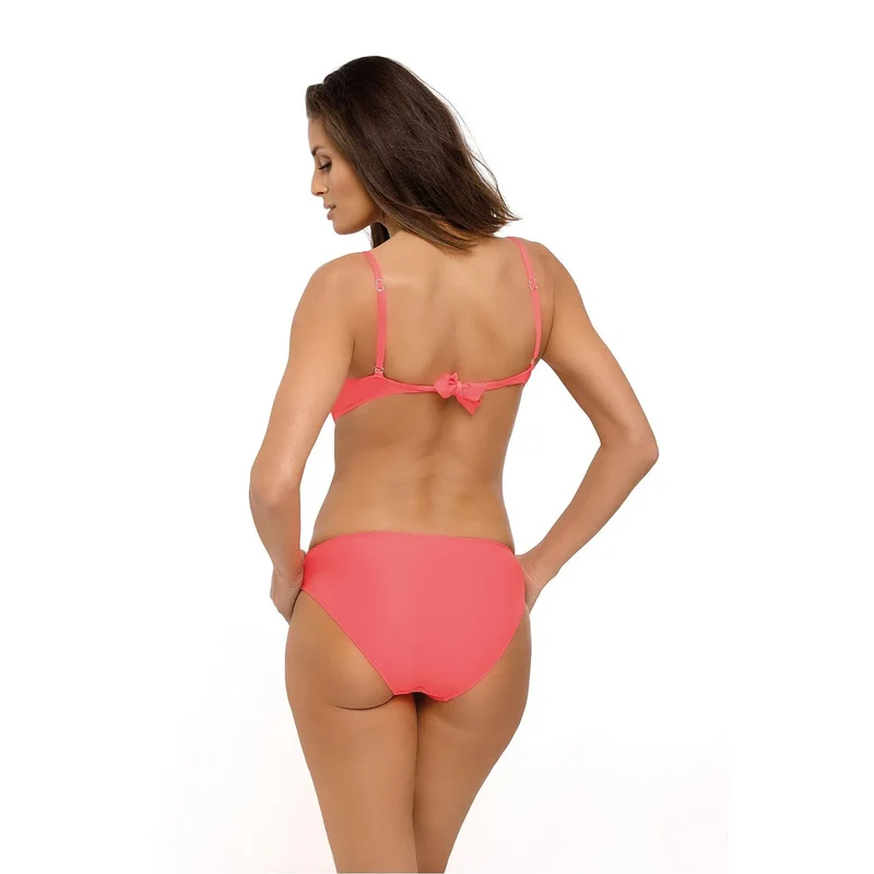 Maillot bain monokini cubain pushup tissu italien stretch polyamide élasthanne couleurs multiples découpes latérales volant aérien