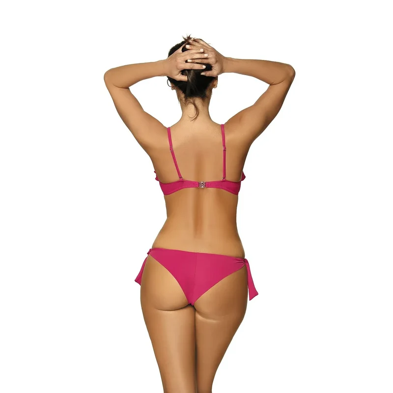 maillot bain monokini pièce moulant séduisant sensuel dos brésilien style cubain volant bijoux rembourré armature bretelles réglables détachables