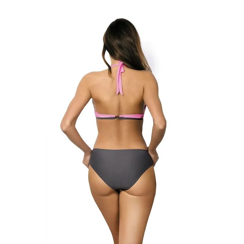 maillot bain monokini bonnets rembourrés armatures latérales sangle découpée cache ventre élégant italien tricot polyamide élasthanne bretelles nouées cou