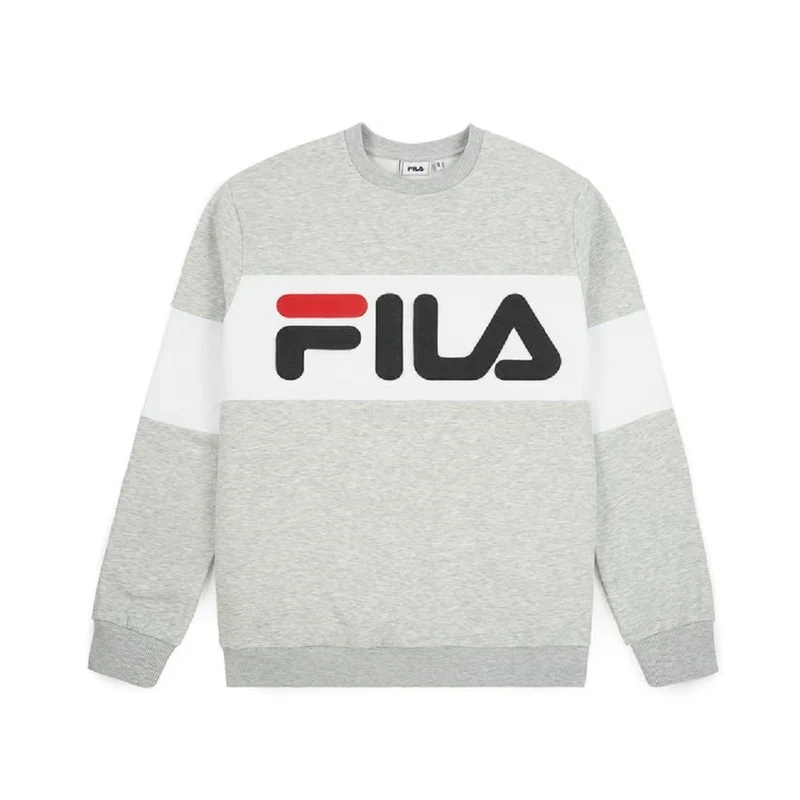 Felpa Uomo Straight Blocked Crewneck