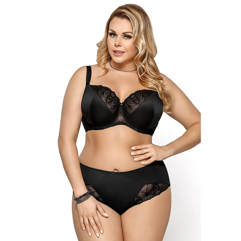 soutien gorge dentelle douce maintien parfait armatures lycra réglable sangles bonnets renforcés noeud bijou élégant noir tailles confort