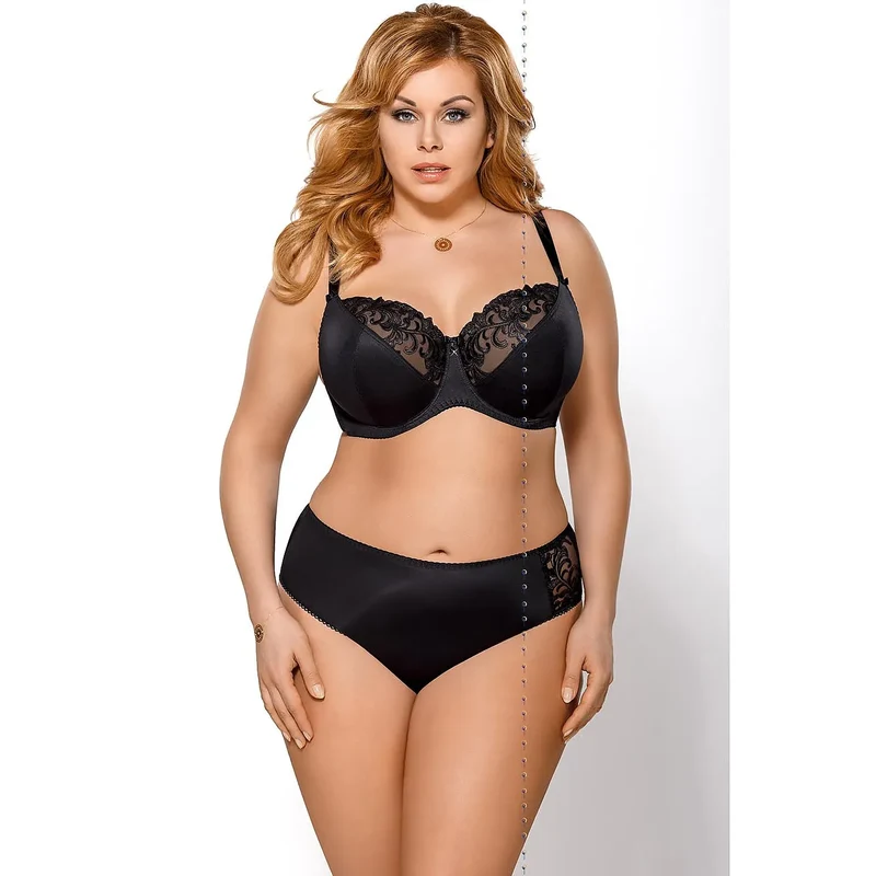 classique soutiengorge doux broderie élégante maintien décolleté confort raffiné bretelles ajustables crochets deux rangées tailles variées noir bonnets renforcés lisse