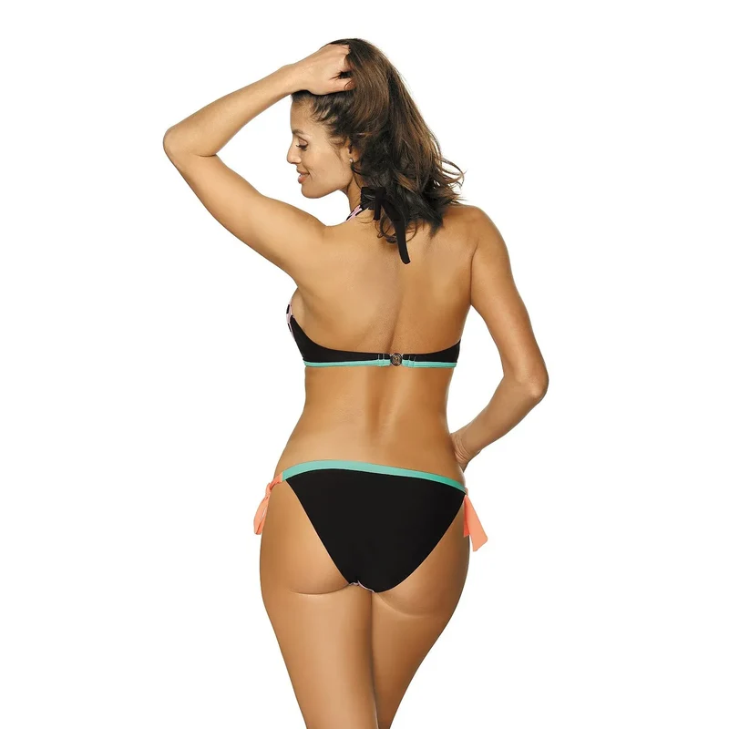 maillot deux pièces pois rétro Marilyn Monroe féminin sorbet été soutiengorge licou baleines rembourrage élasthanne polyamide italien rosé tailles disponibles