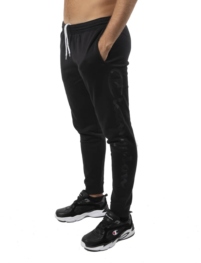 Pantaloni Cotone Uomo Felpato Logo Grande