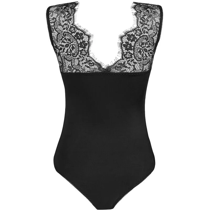 body noir dentelle sensuelle confortable élasthanne satinée extensible moulant silhouette flatteuse grande taille polyvalente soirée romantique quotidienne élégance