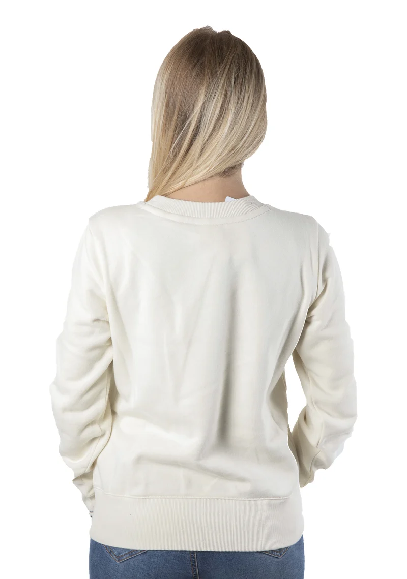 Felpa Donna W American Girocollo