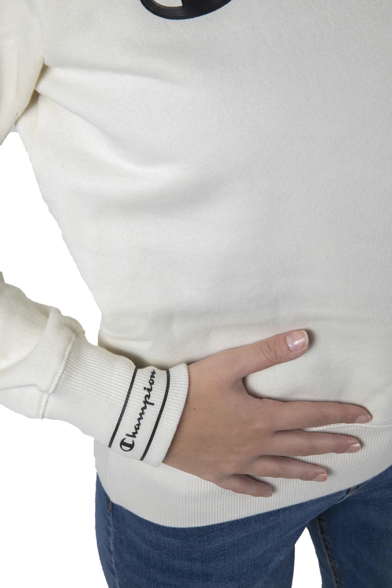 Felpa Donna W American Girocollo