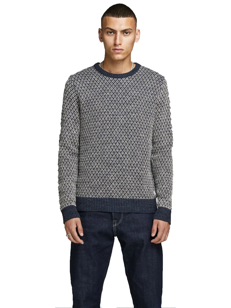 Pullover uomo texure a maglia