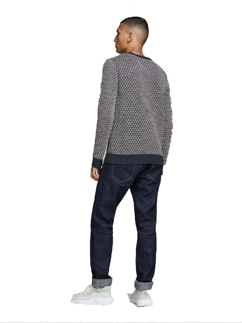 Pullover uomo texure a maglia