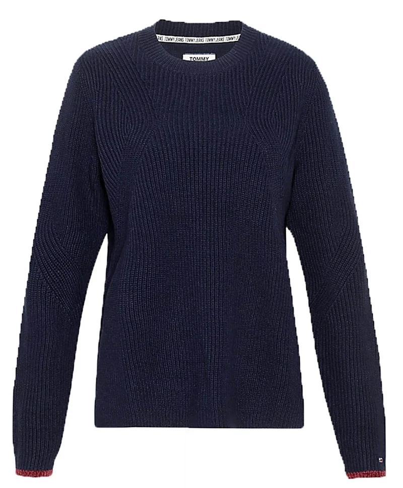 Maglione Donna Side Slit Crew Sweater