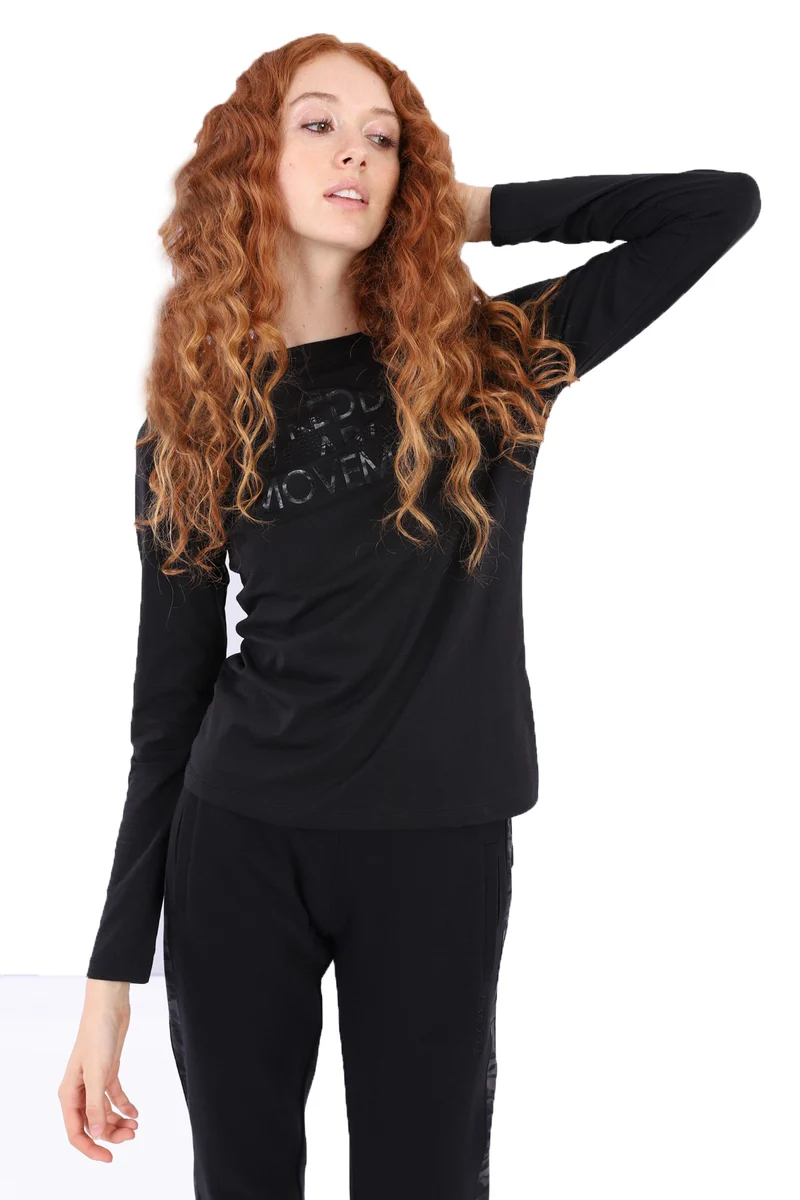 T-Shirt Maniche Lunghe Donna Basic