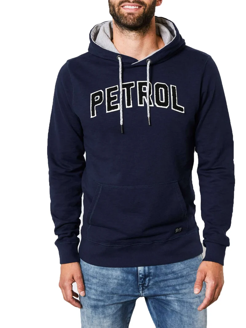 Felpa Uomo Petrol Logo