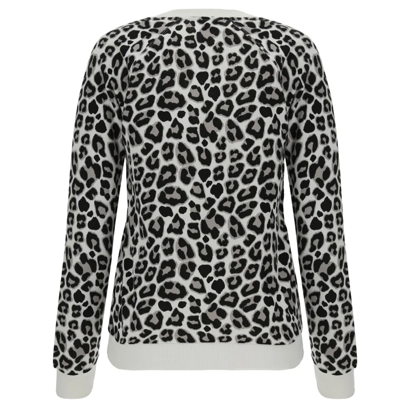 Felpa Donna Slounge Crew Animalier