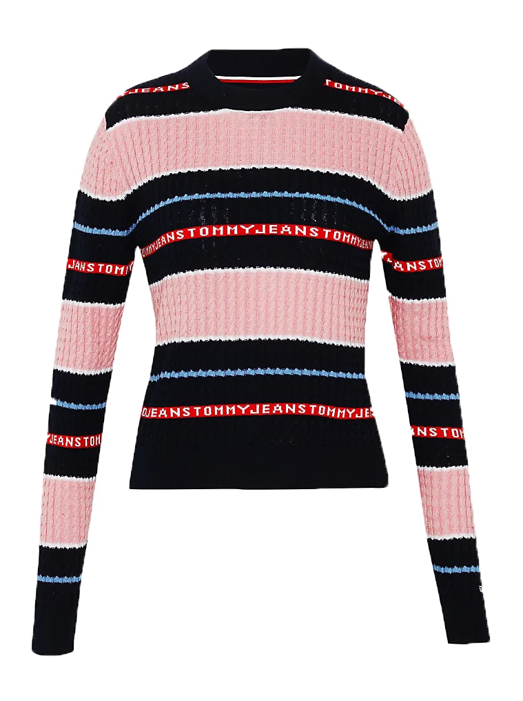 Pullover Donna Stripe Cable