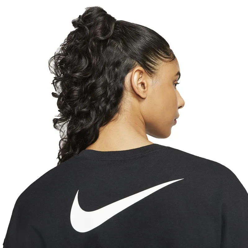 Felpa Donna Nsw Swsh Crew Ft