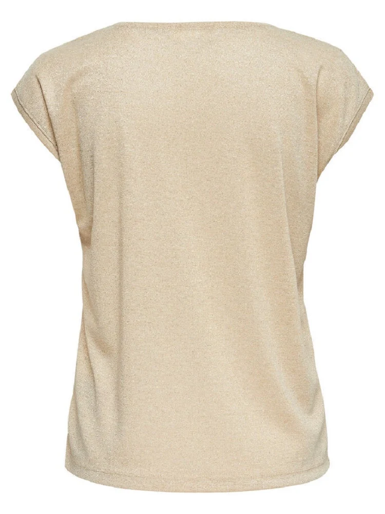 Top Donna V Neck Lurex
