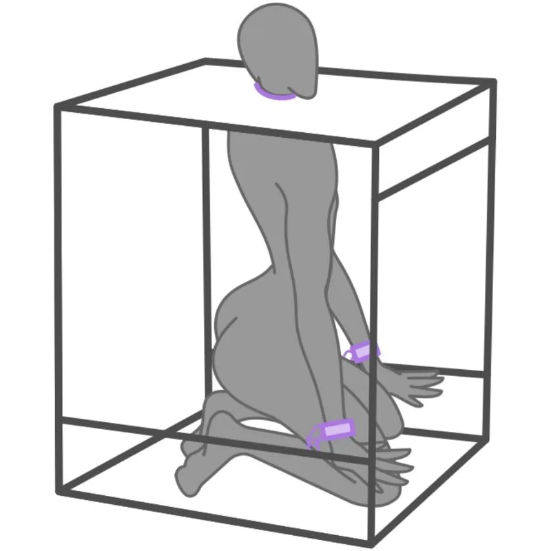 cabine bukkake violette sensorielle luminescente compacte transportable matelas moelleux attaches holedome sécurisées menottes élégante robuste intime audacieuse modulable consensuelle