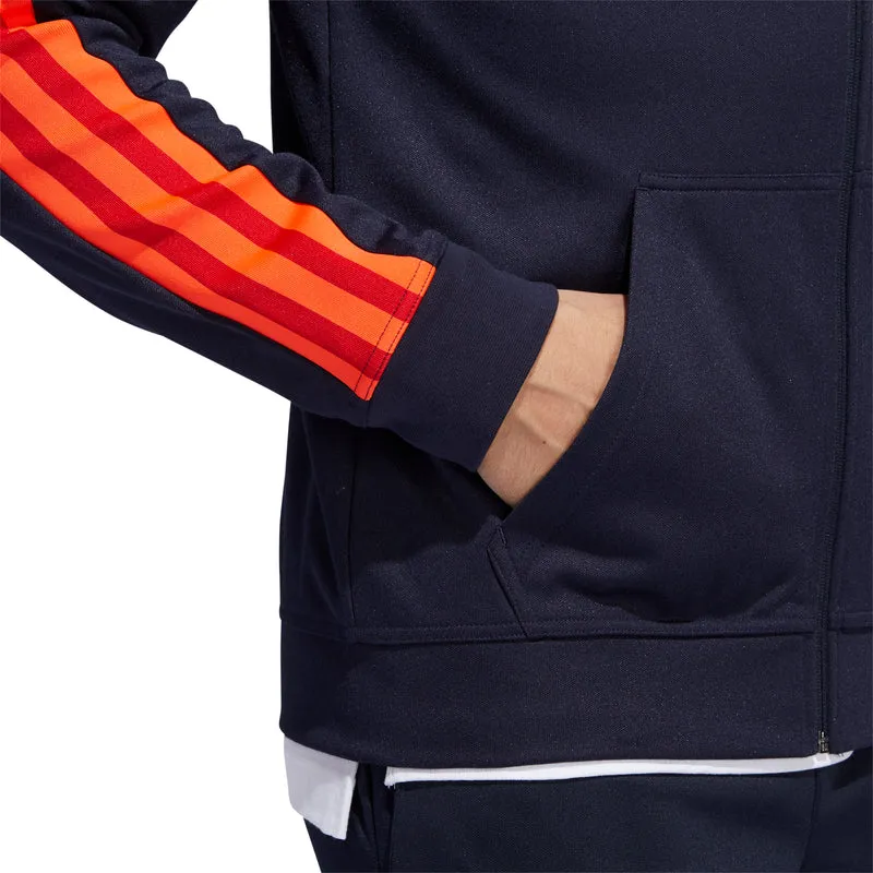 Felpa Uomo 3 Stripes Tape Pique Fullzip Hoodie