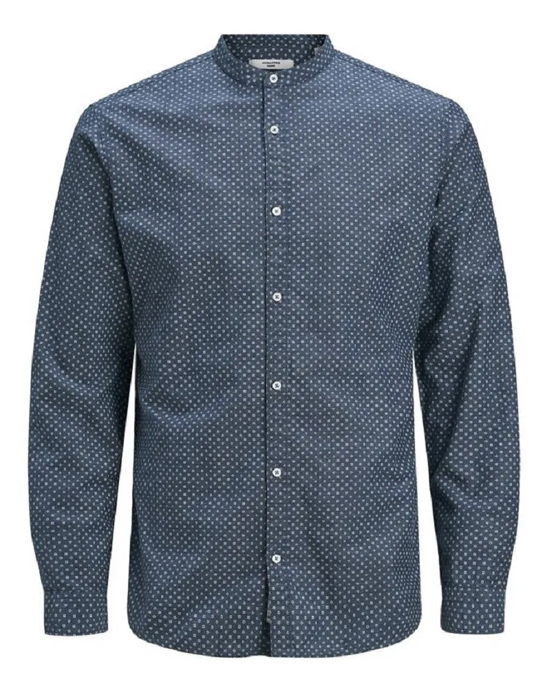 Camicia Uomo Mandarin Collar