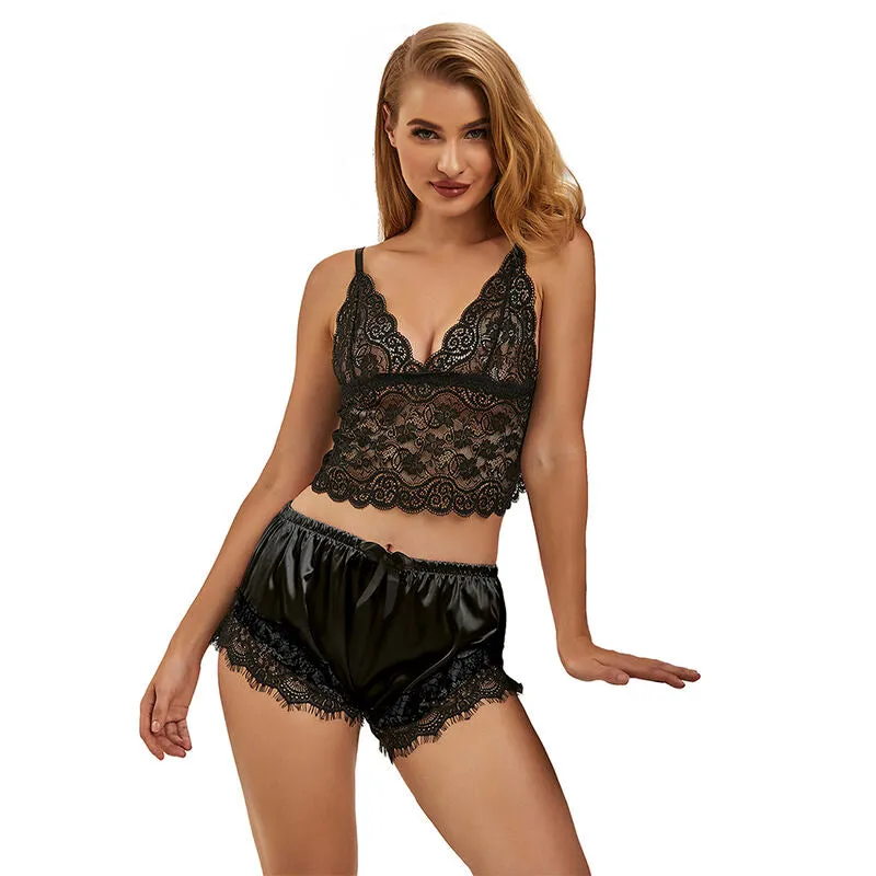 Subblime lingerie soie sexy femme grande taille noir confort dentelle satinée douceur luxe ajustement étudié américain