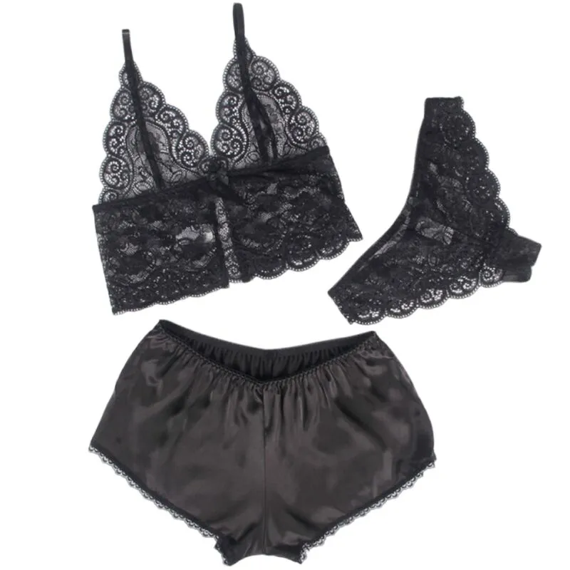 ensemble lingerie femme sexy soie dentelle noire confort haute qualité grandes tailles silhouette sublimée douceur luxe maintien soutien charme sensuelle