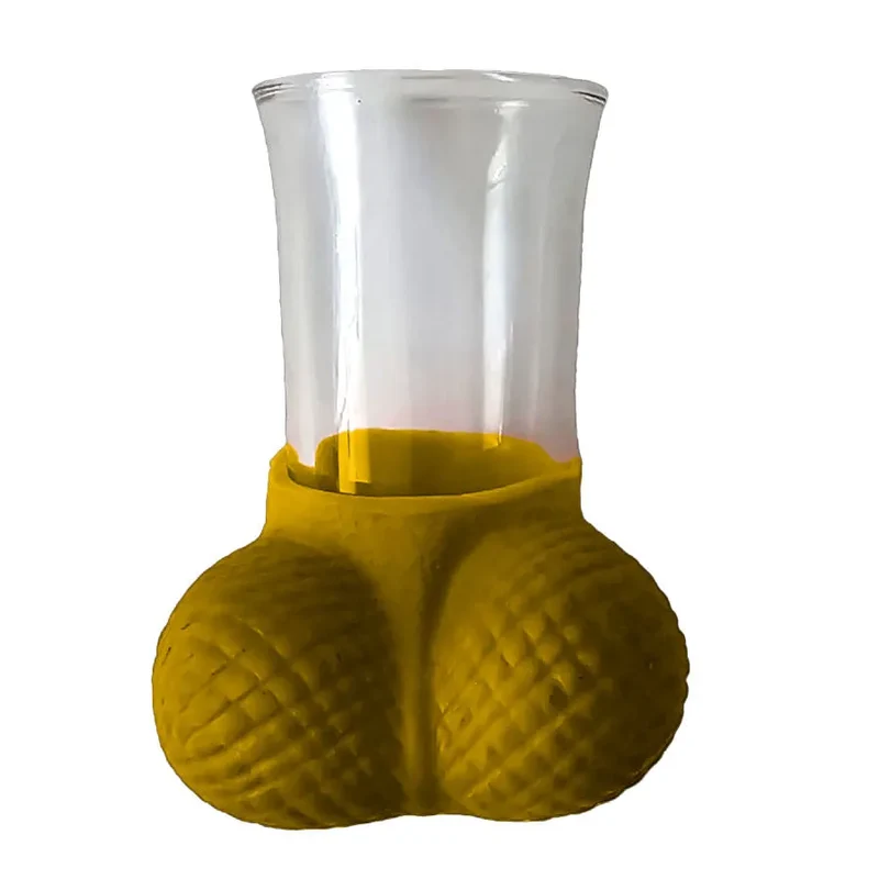 verre mini métallisé doré brillant réutilisable durable facile entretien festif glamour humoristique enterrement vie jeune fille garçon soirée thème élégant