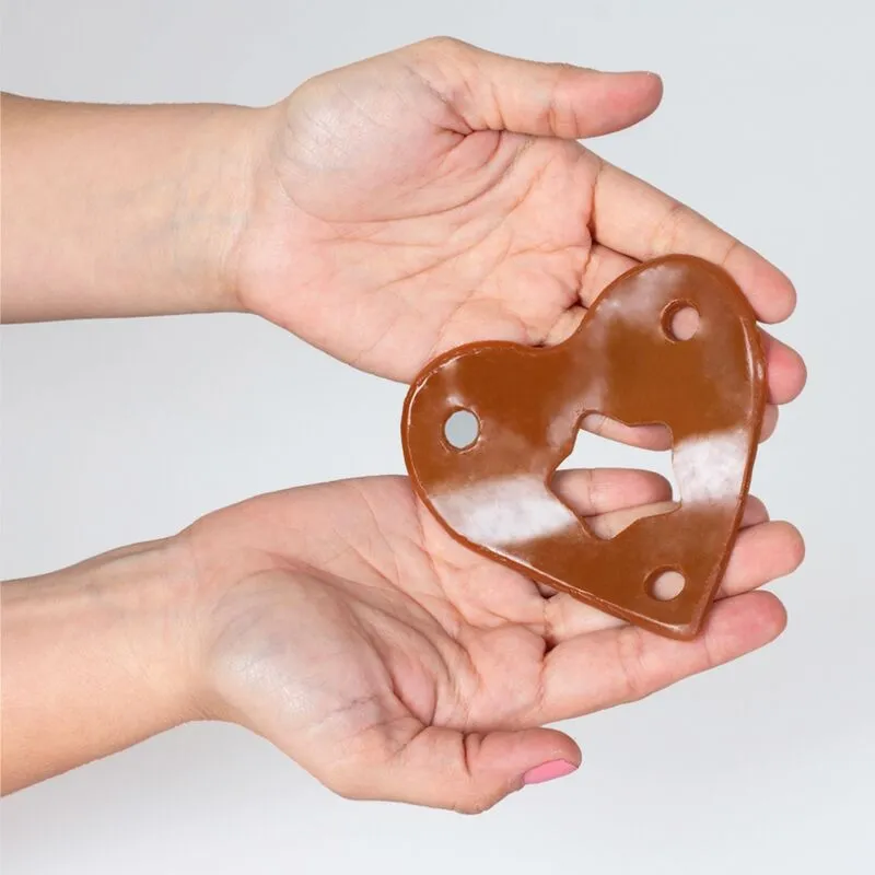string comestible chocolat intense savoureux unisexe romantique érotique coeur élastique confortable coton taille unique Saint Valentin spécial
