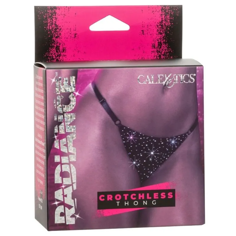 String sans entrejambe strass glamour maille respirante bretelles réglables taille élastique nylon élasthanne verre luxueux sensualité confort élégant