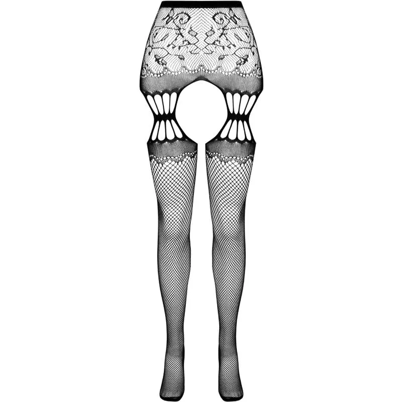 collants ouverture séduction élégants sensuels noir rouge blanc taille unique polyamide élasthanne extensibles confortables européens durables