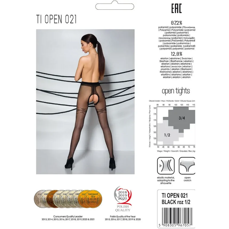 collants bas noirs élégants ouverture cuisse femme moderne luxe vingt deniers fabrication européenne hypoallergénique extensible résistants lavages confort silhouette sophistiqués
