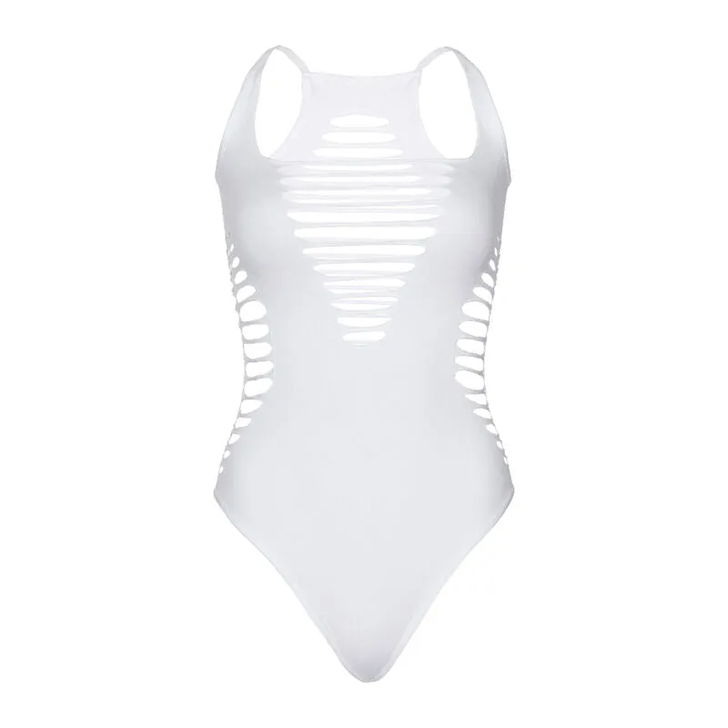 Body string sans couture déchiqueté dos nageur confort silhouette lisse invisible extensible nylon élasthanne taille unique polyvalent élégant discret maintien