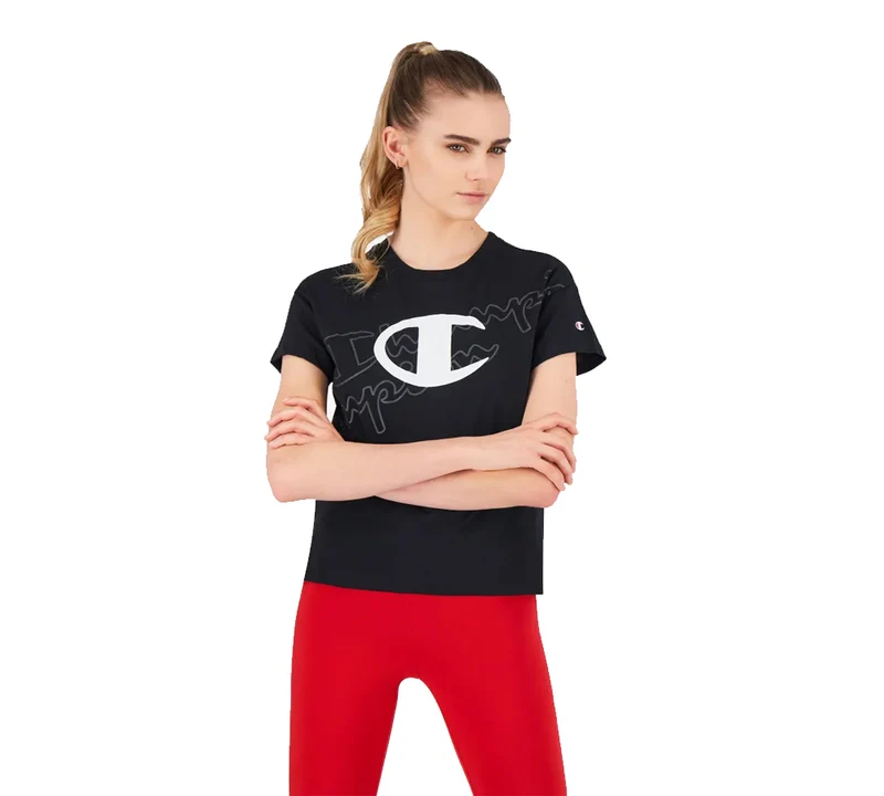 T-Shirt Donna American Cropped