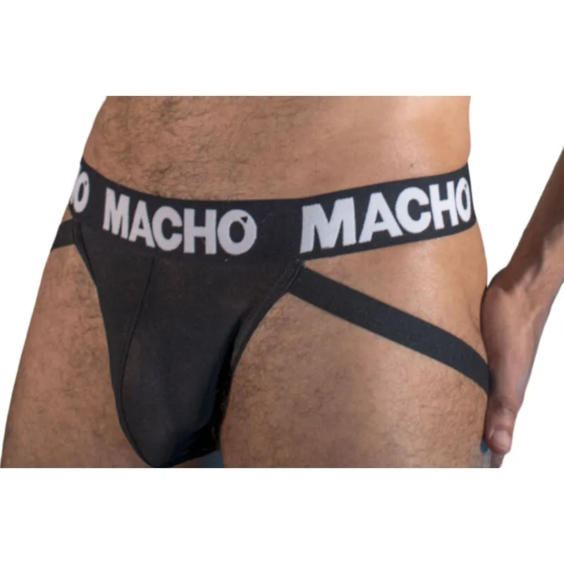 suspensoir noir translucide élastique maintien anatomique confort doux séduction élégant silhouette masculin ajustable respirant sculptant léger