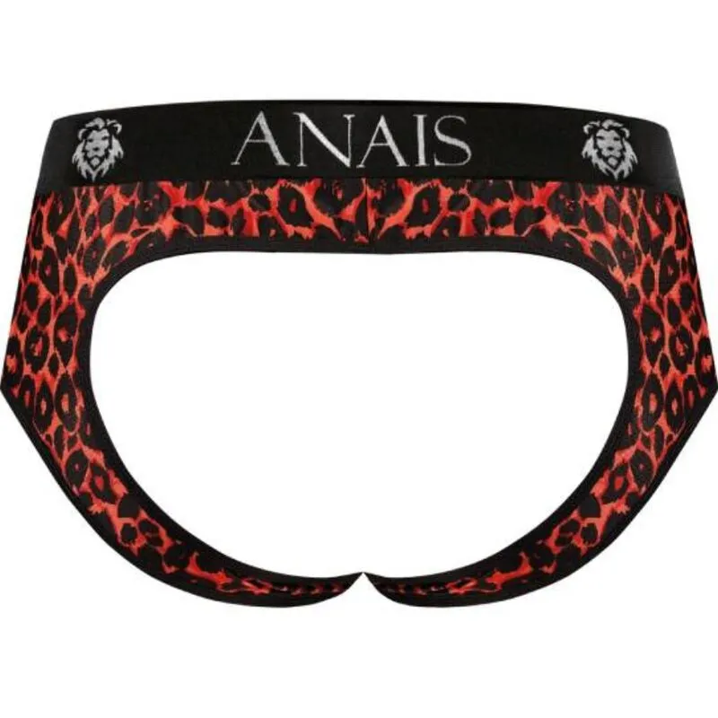 bikini tribal microfibre rouge imprimé animal string fesses ouvertes masculines sexy confortable extensible douceur élasthanne polyamide sculptant européen