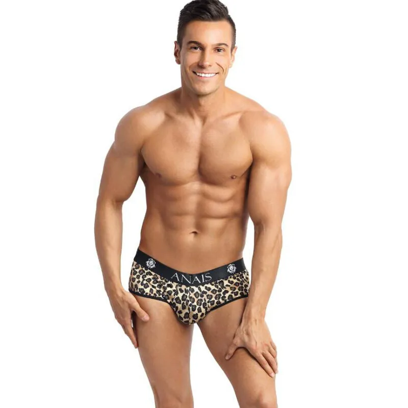 slip homme sexy imprimé animalier microfibre douce élastique confortable bande large coupe ajustée S M L XL fabriqué Europe