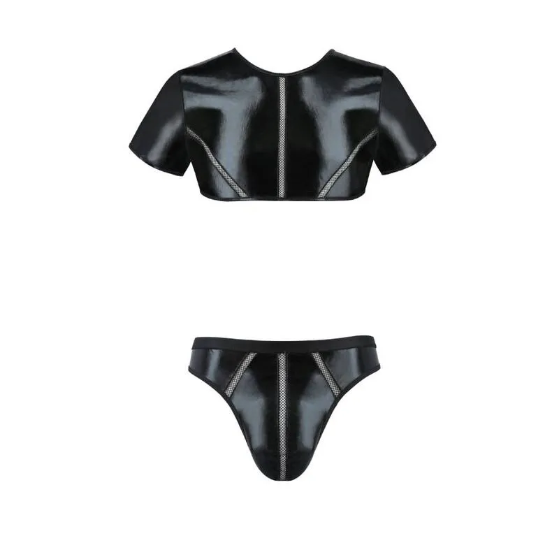 ensemble lingerie noir PASSION élégant confortable sophistiqué fabriqué Pologne polyester polyamide élasthanne certifié sans substances nocives peau sensible silhouette sublimée