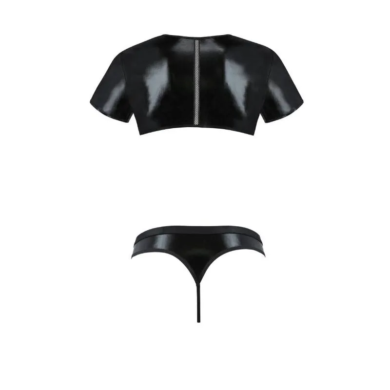 ensemble lingerie noir PASSION élégant confortable sophistiqué fabriqué Pologne polyester polyamide élasthanne certifié sans substances nocives peau sensible silhouette sublimée