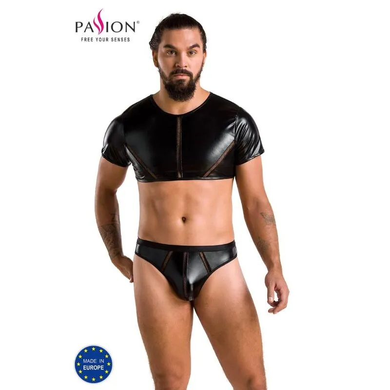 ensemble lingerie noir PASSION élégant confortable sophistiqué fabriqué Pologne polyester polyamide élasthanne certifié sans substances nocives peau sensible silhouette sublimée