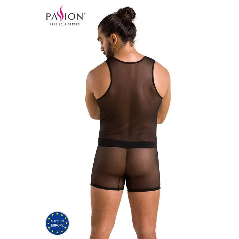 PASSION Oscar Set Noir Lingerie Innovante Polyester Certifiée OekoTex Fabrication Européenne Pologne Taille LXL Confort Élégance Extensible