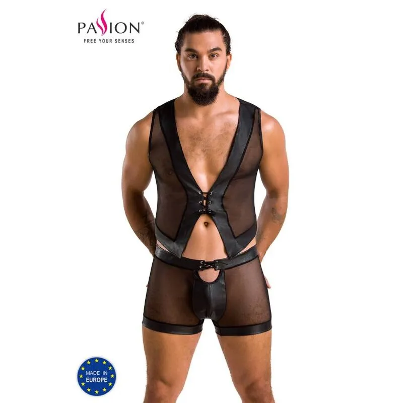 Ensemble William Noir Lingerie Polyuréthane Polyester OekoTex Certifié Europe Confort Élégance Raffiné Coupe Flatteuse Tailles S M L XL