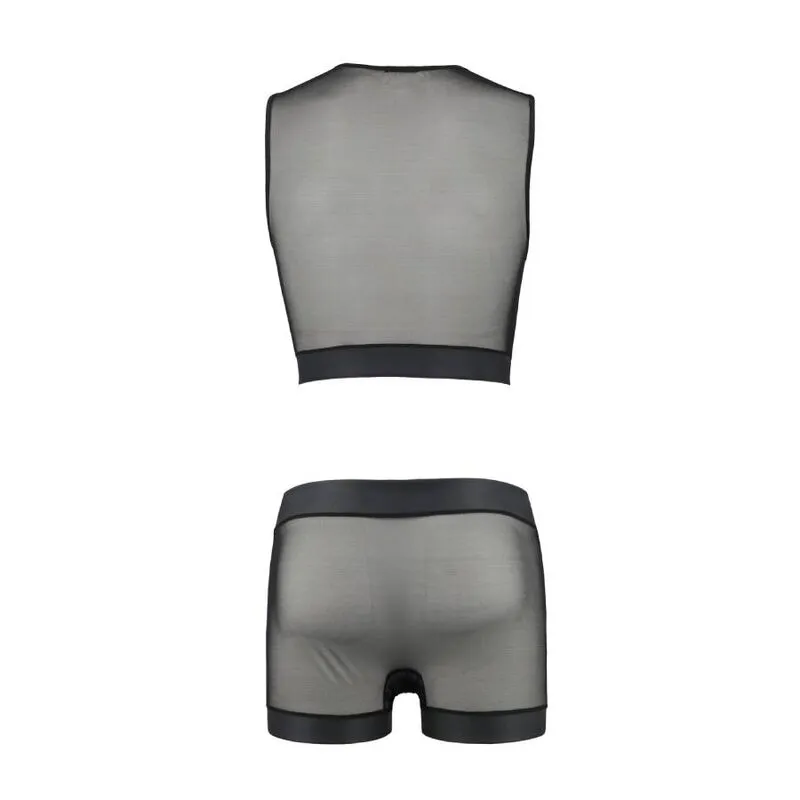 Ensemble William Noir Lingerie Polyuréthane Polyester OekoTex Certifié Europe Confort Élégance Raffiné Coupe Flatteuse Tailles S M L XL