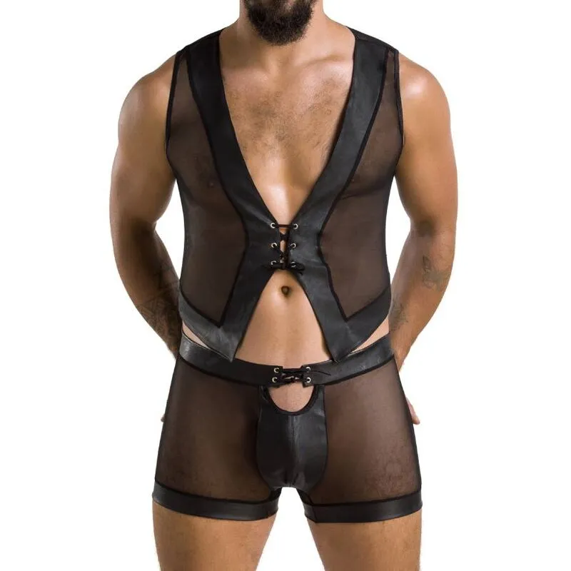 Ensemble William Noir Lingerie Polyuréthane Polyester OekoTex Certifié Europe Confort Élégance Raffiné Coupe Flatteuse Tailles S M L XL