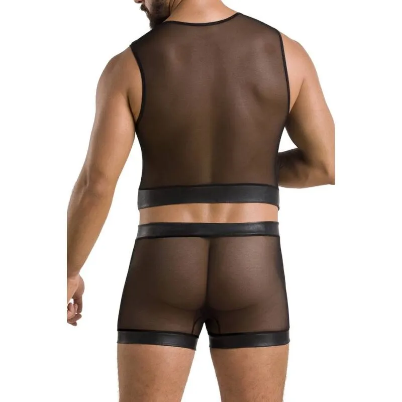 Ensemble William Noir Lingerie Polyuréthane Polyester OekoTex Certifié Europe Confort Élégance Raffiné Coupe Flatteuse Tailles S M L XL