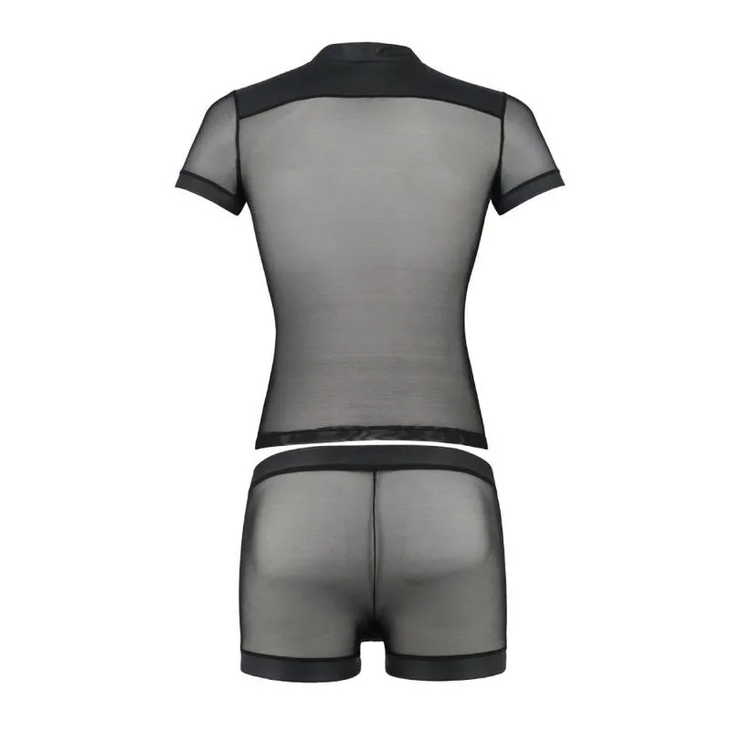 ensemble lingerie noire polyuréthane polyester certifié OekoTex fabrication européenne confort élégant séduisant raffiné intemporel douceur respirant maintien taille S M