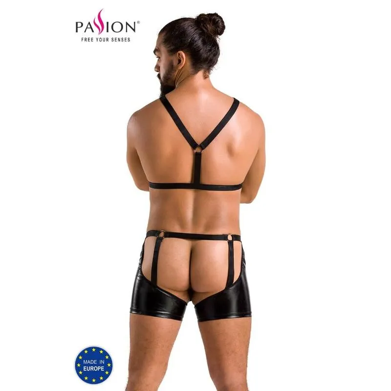 Passion047 ensemble lingerie noire élégante confortable sexy maintien dentelle finitions durable certifiée européenne polyester polyamide élasthanne fabrication polonaise