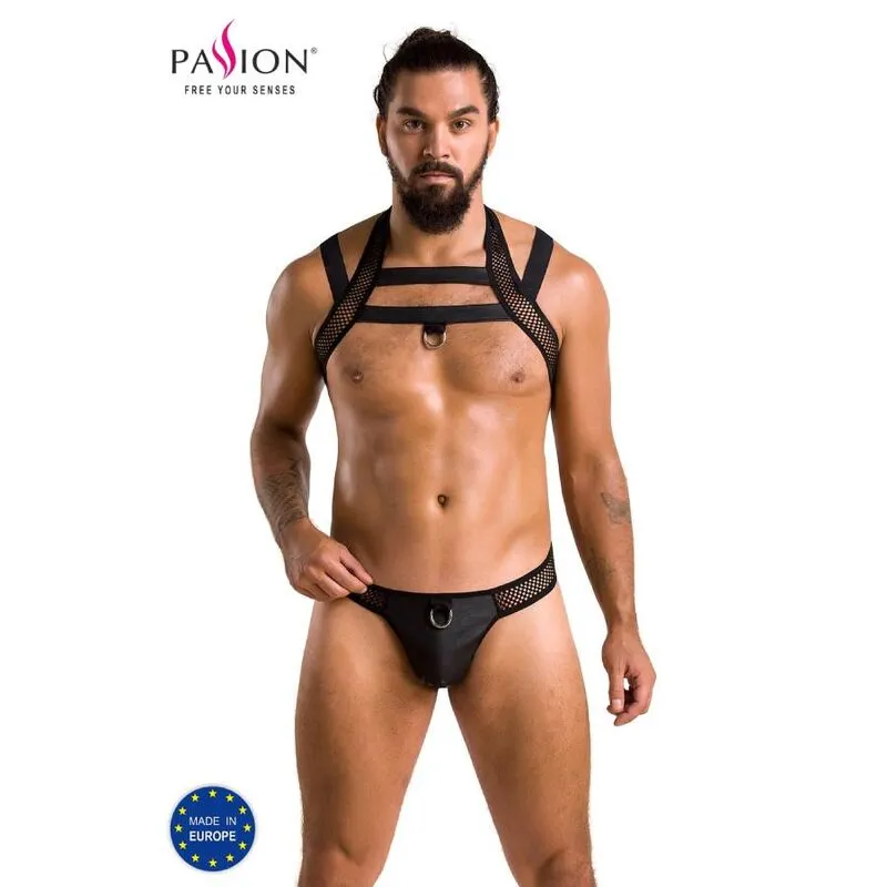 ensemble lingerie noir sensuelle élégante audacieuse polyuréthane polyester oekotex certifié fabrication polonaise européenne confortable douce durable ajustée finitions impeccables