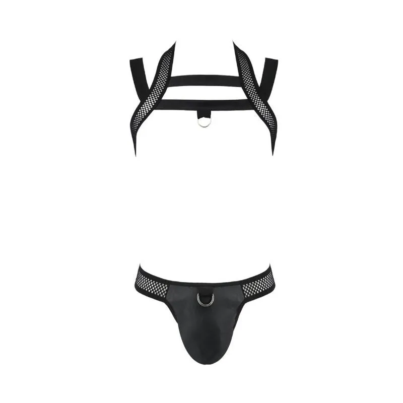 ensemble lingerie noir sensuelle élégante audacieuse polyuréthane polyester oekotex certifié fabrication polonaise européenne confortable douce durable ajustée finitions impeccables