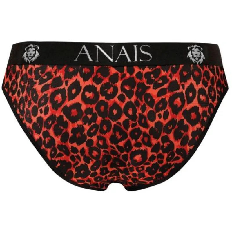 slip sexy homme microfibre rouge imprimé animal confortable coupe ergonomique maintien bande élastique large confection européenne durable extensible