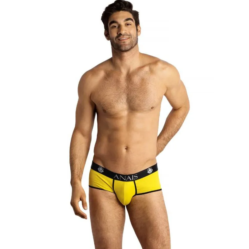 slip jaune TokyoModal sportif ajusté court haute qualité Anais fabrication européenne douceur durable polyamide élasthanne maintien respirant séchage rapide