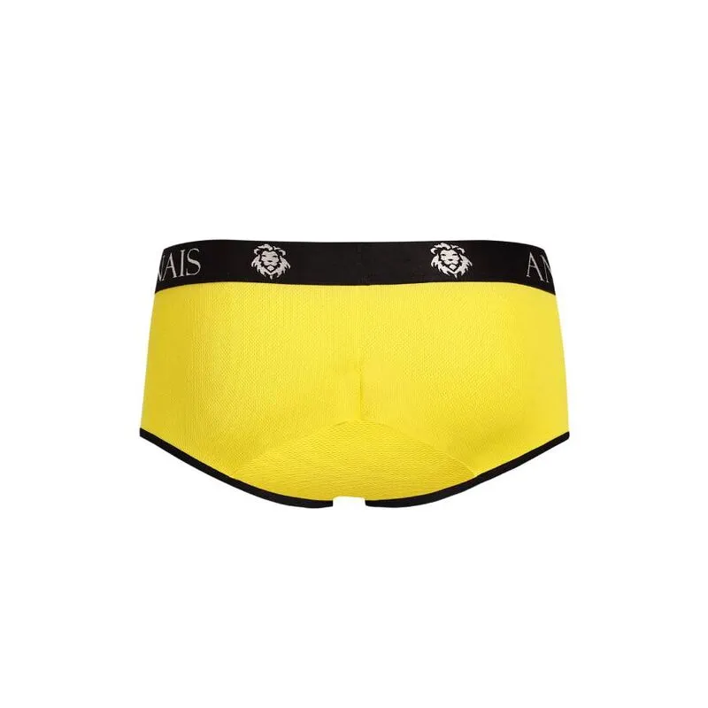 slip jaune TokyoModal sportif ajusté court haute qualité Anais fabrication européenne douceur durable polyamide élasthanne maintien respirant séchage rapide